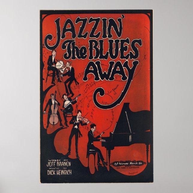 Póster Jazzin, lejos del Blues (Frente)
