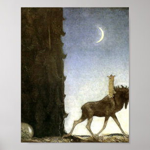 Póster Jbleap the elk John Bauer