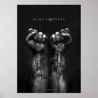 Póster Je me souviens