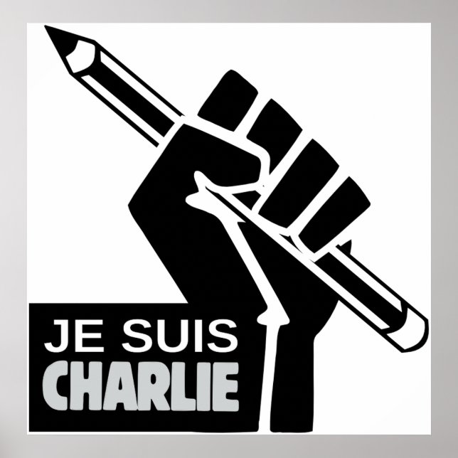 Póster Je suis Charlie (Frente)