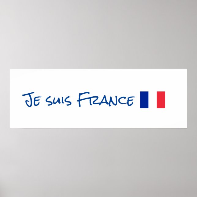 Póster Je suis France Poster (Frente)