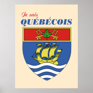 Póster Je suis Quebecois