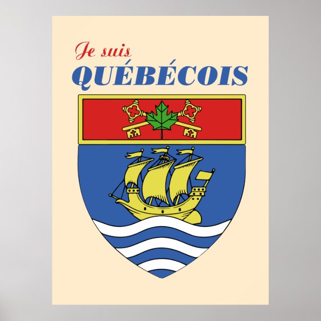 Póster Je suis Quebecois (Frente)