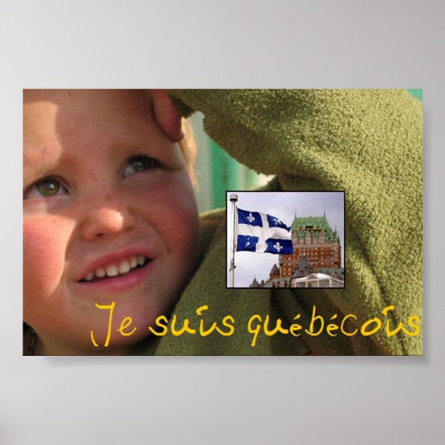 Póster je suis quebecois (Frente)