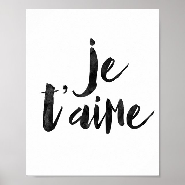 Póster Je T'aime (Frente)