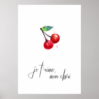Póster Je t'aime mon cheri