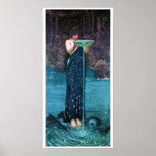 Póster Jealous Circe, John William Waterhouse