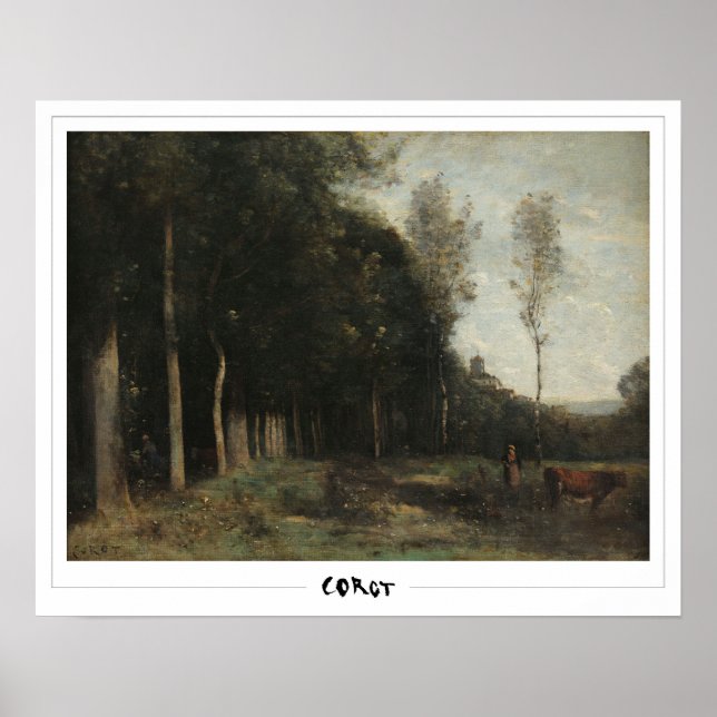 Póster Jean-Baptiste-Camille Corot Bella Artes #188-2 (Frente)