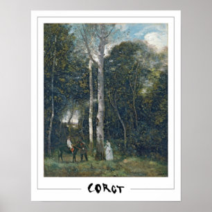 Póster Jean-Baptiste-Camille Corot Zedign Art Poster #1