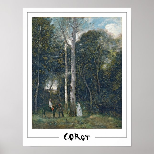 Póster Jean-Baptiste-Camille Corot Zedign Art Poster #1 (Frente)