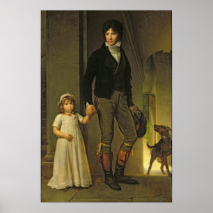 Póster Jean-Baptiste Isabey y su hija