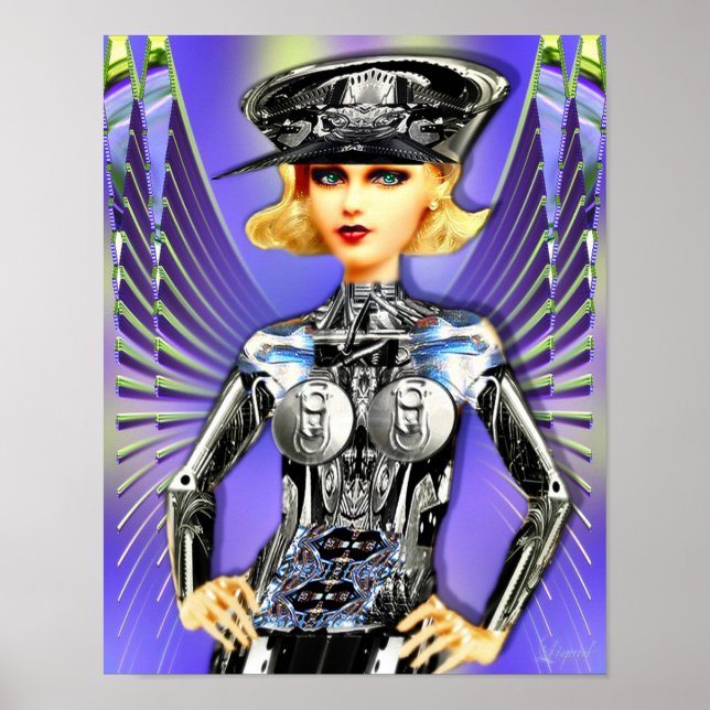 Póster Jean Cyborg Babe (Frente)