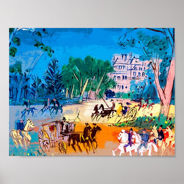 Póster Jean Dufy Bois de Boulogne Poster (Frente)