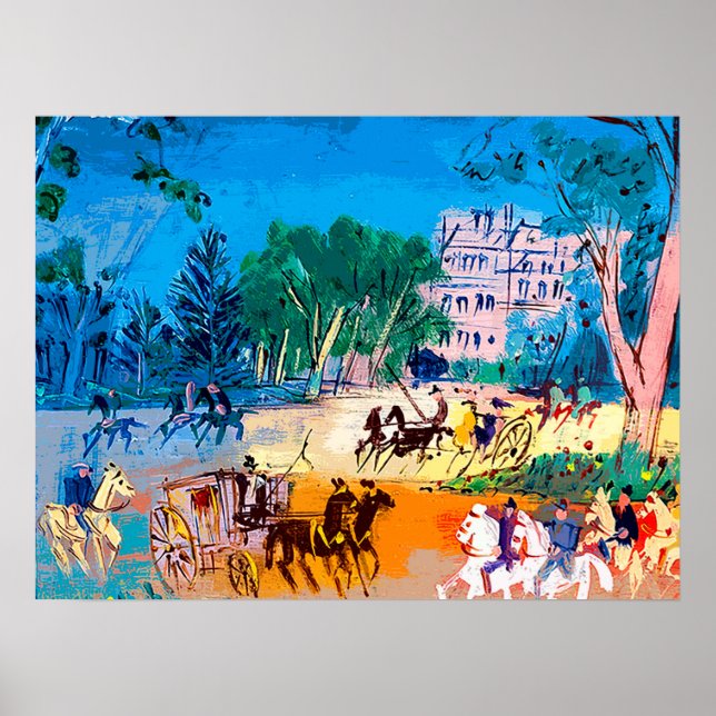 Póster Jean Dufy Bois de Boulogne Poster (Frente)