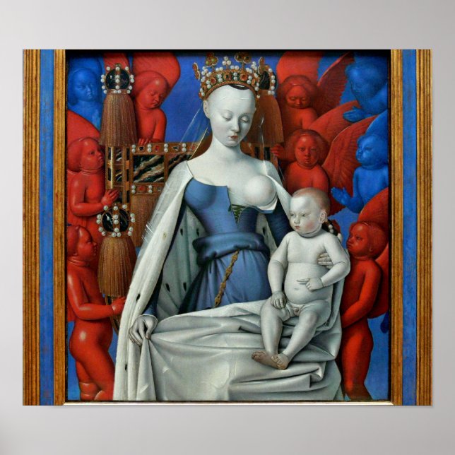 Póster Jean Fouquet - Madonna lactans (Frente)