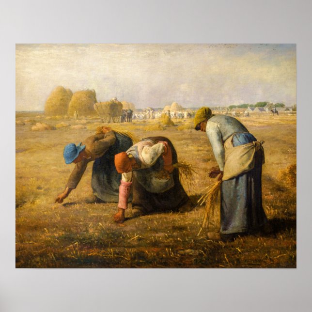 Póster Jean-Francois Millet - Las espigadoras (Frente)