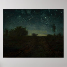 Póster Jean-Francois Millet - Noche estrellada