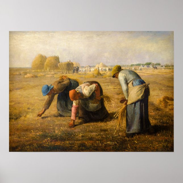 Póster Jean-Francois Millet - The Gleaners (Frente)
