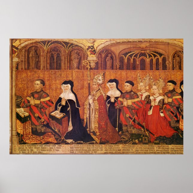 Póster Jean I Jouvenel des Ursins con esposa y (Frente)