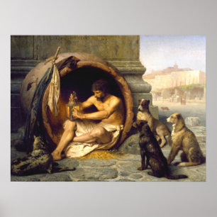 Póster Jean-Léon Gérôme Diogenes - Filosofía