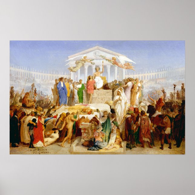 Póster Jean-Léon Gérôme La era de Augustus (Frente)