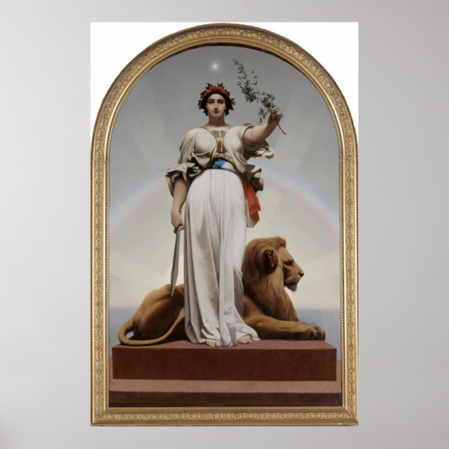 Póster Jean-Léon Gérôme - La República (Frente)