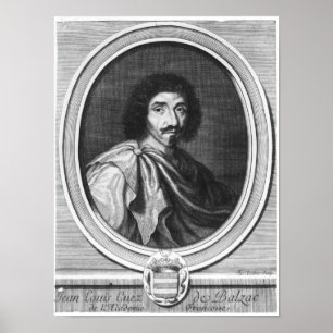 Póster Jean Louis Guez de Balzac