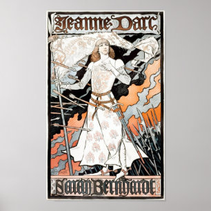 Póster Jeanne d'Arc de Eugene Grasset 1899