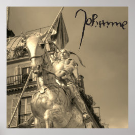 Póster Jeanne d'Arc Johanna von Orléans Emmanuel Frémiet