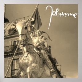 Póster Jeanne d'Arc Johanna von Orléans Emmanuel Frémiet