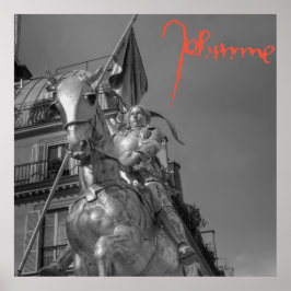 Póster Jeanne d'Arc Johanna von Orléans Emmanuel Frémiet