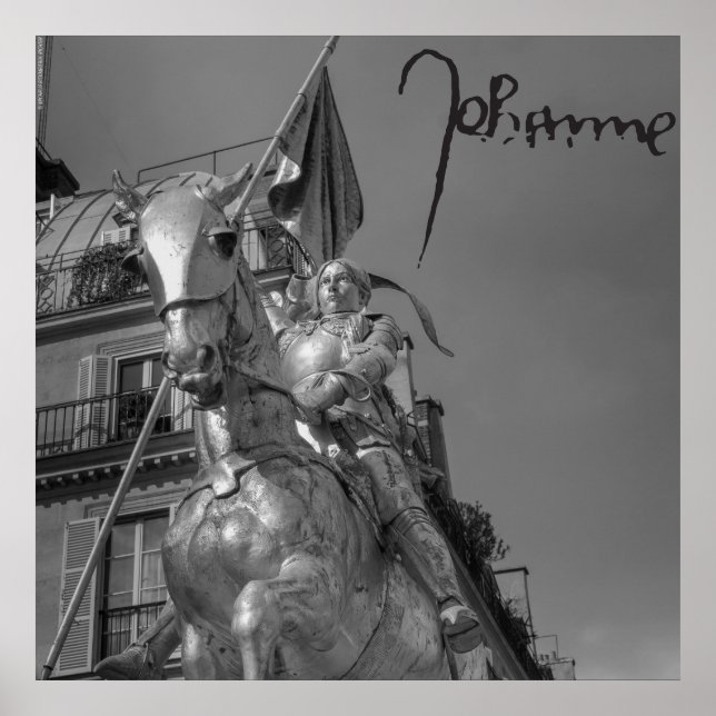 Póster Jeanne d'Arc Johanna von Orléans Emmanuel Frémiet (Frente)