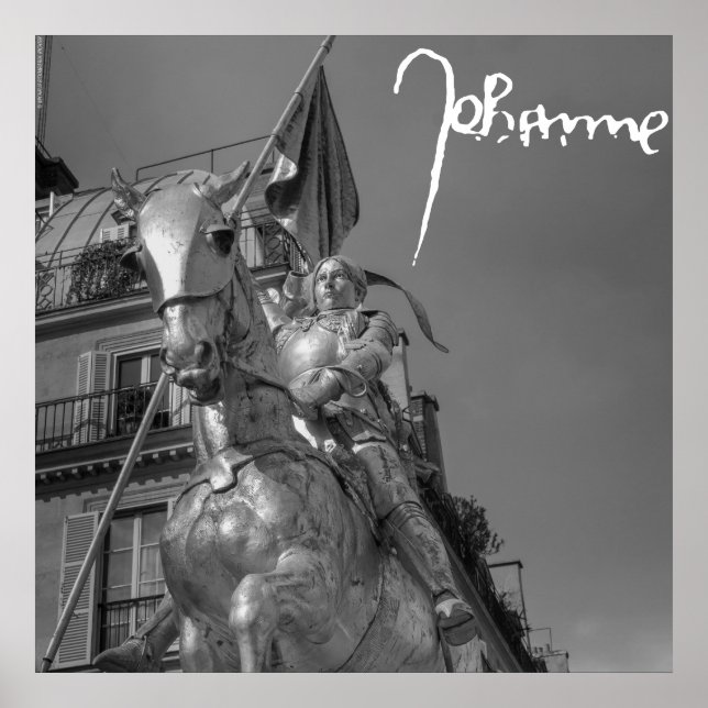 Póster Jeanne d'Arc Johanna von Orléans Emmanuel Frémiet (Frente)