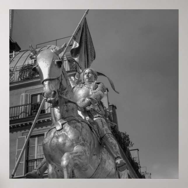 Póster Jeanne d'Arc Johanna von Orléans Emmanuel Frémiet (Frente)