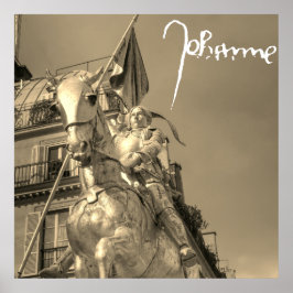 Póster Jeanne d'Arc Johanna von Orléans Emmanuel Frémiet