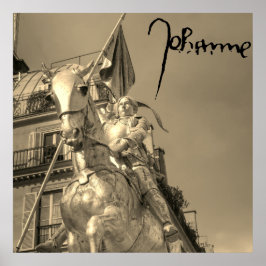 Póster Jeanne d'Arc Johanna von Orléans Emmanuel Frémiet