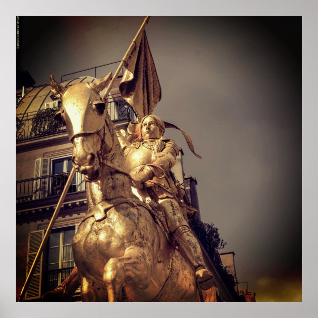 Póster Jeanne d'Arc Saint Joan - París - Emmanuel Frémiet (Frente)