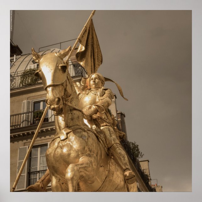 Póster Jeanne d'Arc Saint Joan - París - Emmanuel Frémiet (Frente)