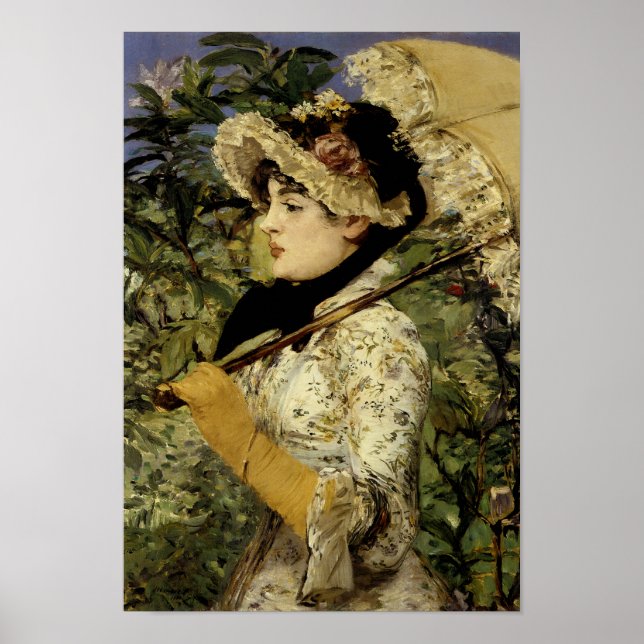 Póster Jeanne: Primavera de 1881 por Manet (Frente)