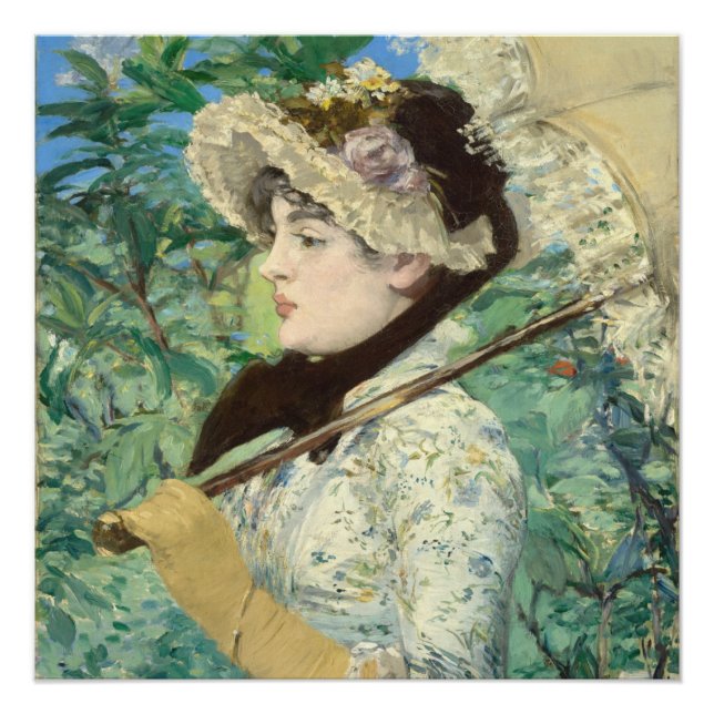 Póster Jeanne (primavera) Edouard Manet (Anverso)