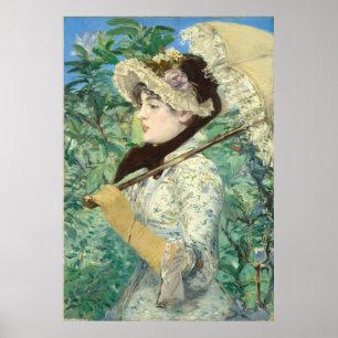 Póster Jeanne (primavera) Edouard Manet