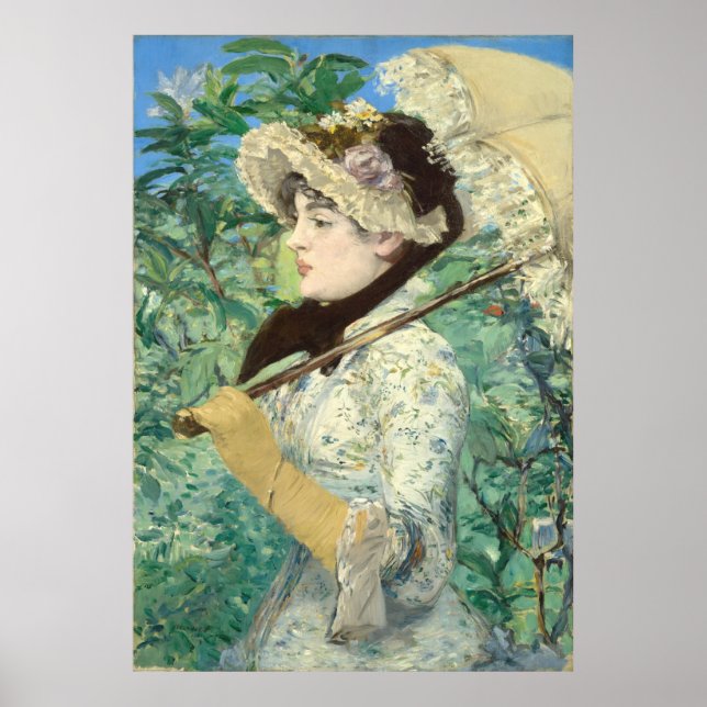 Póster Jeanne (primavera) Edouard Manet (Frente)