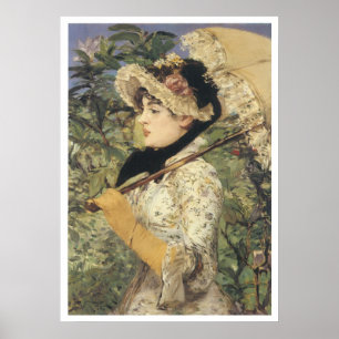 Póster Jeanne: Primavera, Manet Edouard 1881