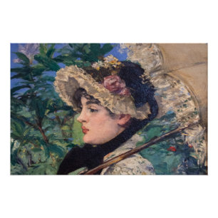 Póster Jeanne (Primavera)  Por Édouard Manet