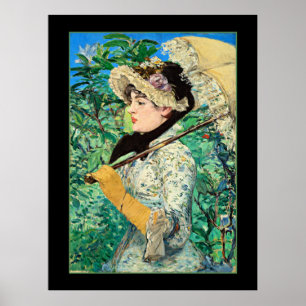 Póster Jeanne Spring, famosa pintura de Edouard Manet