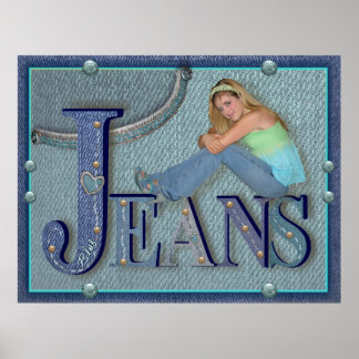 Póster Jeans azules - Poster