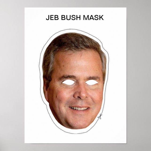 Póster Jeb Bush Mask (Frente)