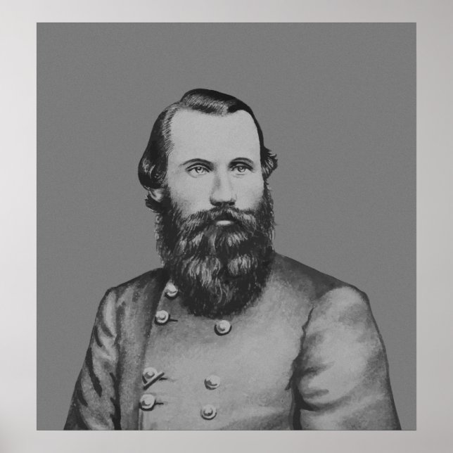 Póster JEB Stuart — General Confederación (Frente)