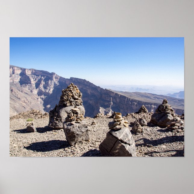 Póster Jebel Shams - Sultanato de Omán (Frente)