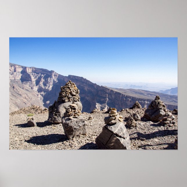 Póster Jebel Shams - Sultanato de Omán (Frente)